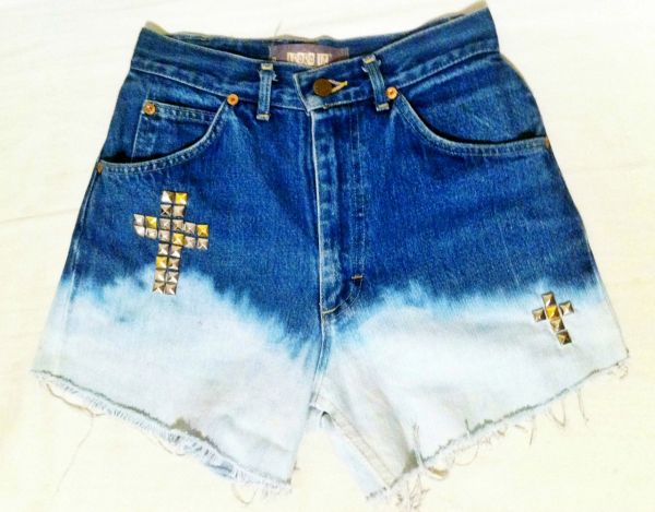 Short Jeans Tie Die