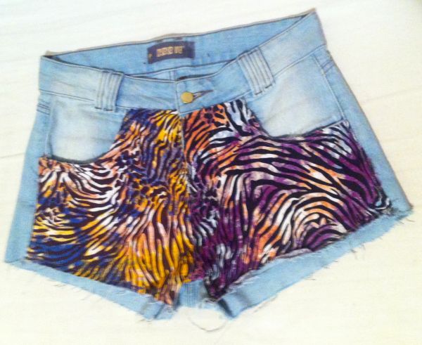 Short Jeans Animal Print